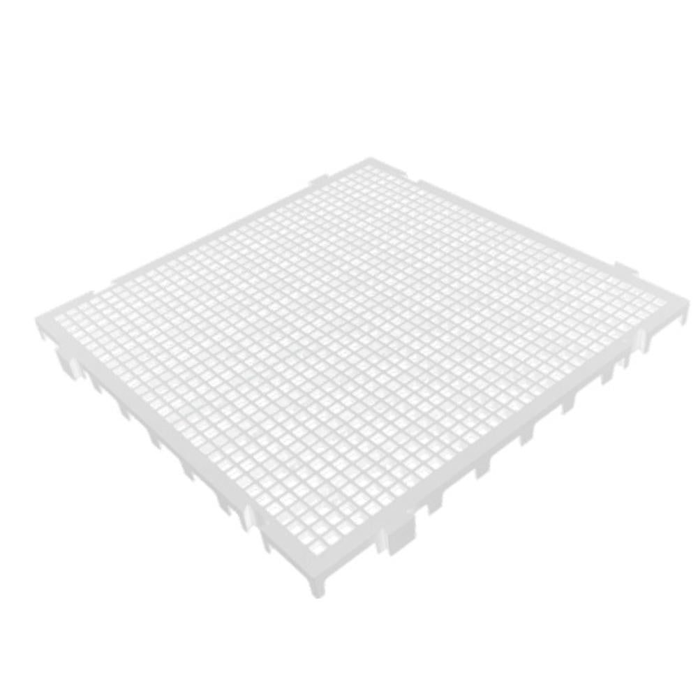 Piso Modular Branco em Plástico 50x50x2,6 Presto