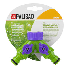 Derivação Tipo Y Engate Rápido 2 Saídas Ajustáveis 3/4'' Palisad