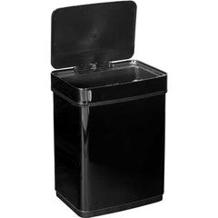 Lixeira Retangular 50L Preta Com Sensor Infravermelho Aço Inox Vonder 6356050000