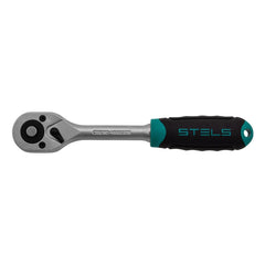 Chave Catraca Reversível Soquete 72 Dentes 3/8'' CrV Stels 1402655