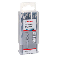 Broca Metal Bosch Aço Rápido Hss-Pointteq 6,1mm 10 Peças