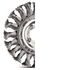 Escova Circular Arame Entrançado 6''x1/2'' 24 Tranças Aço Temperado Tramontina PRO