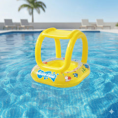 Bote Infantil Inflável Baby Float Bel Cobertura 15kg Proteção Solar Piscina
