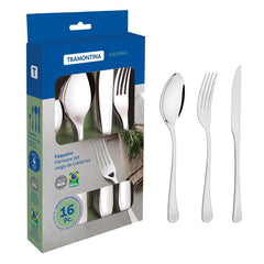 Faqueiro Aço Inox 16 Peças Com Faca Para Churrasco Linha Havana