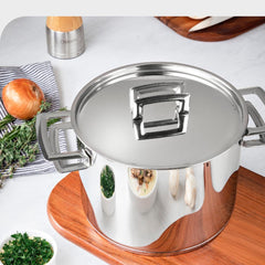 Caldeirão Tramontina Brava Aço Inox Fundo Triplo 24 Cm 7,7 L Indução