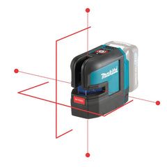Nível Laser de Linhas Cruzadas 25M Resistente Água Com Bolsa Suporte de Parede SK106DZ Makita