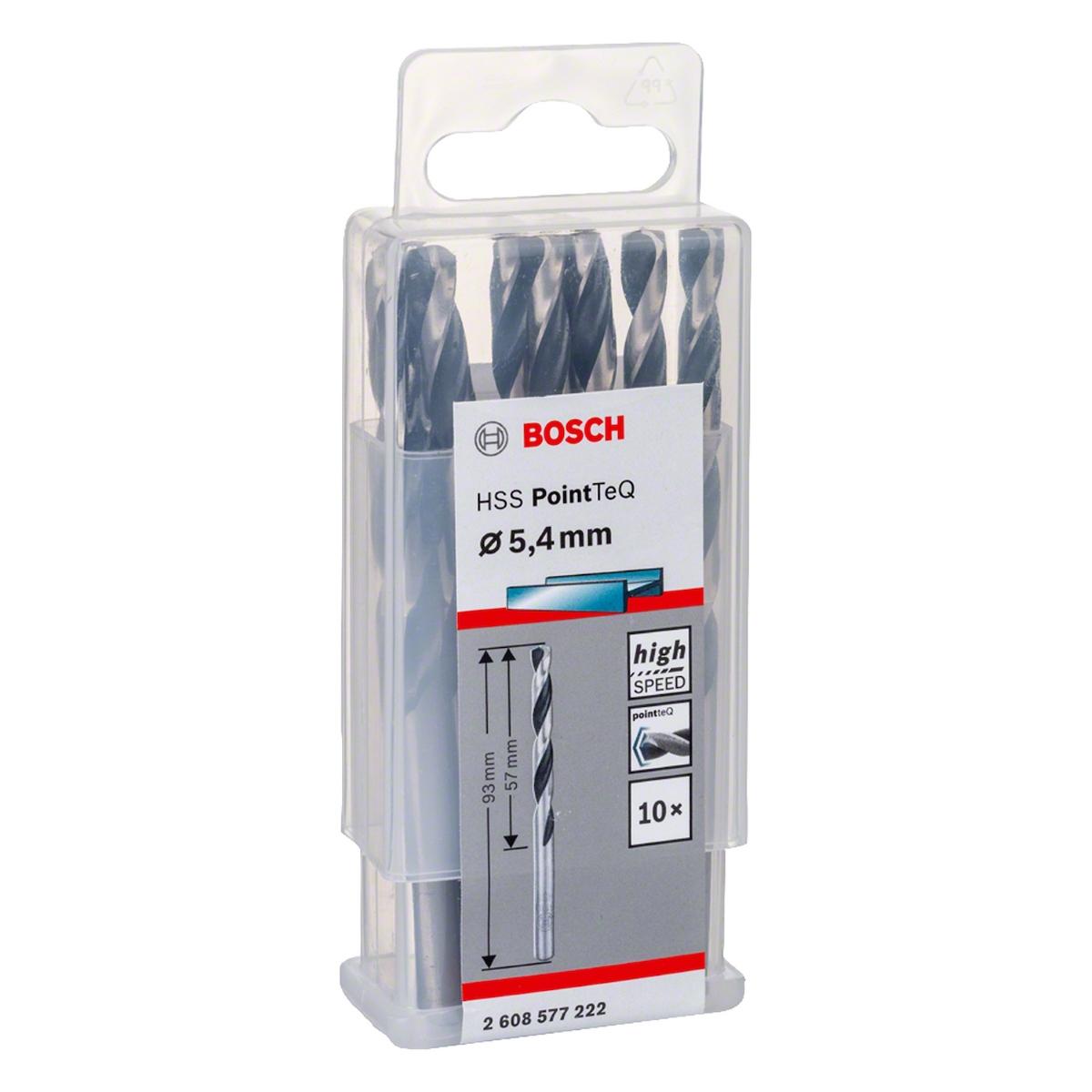 Broca Metal Bosch Aço Rápido Hss-Pointteq 5,4mm 10 Peças