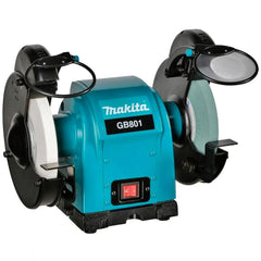 Moto Esmeril 550W 3450 RPM 60Hz com Rebolo Suporte Lamina Afiação Protetor GB801 220V Makita