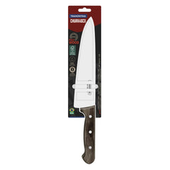 Faca Para Carne Tramontina Polywood Castanho Lâmina Em Aço Inox 10 Polegadas