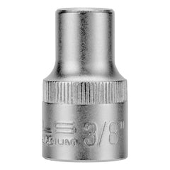 Soquete Sextavado Encaixe 1/2'' Cromo Vanádio 12mm Com Clips Plástico 3/8'' 200 Peças Stels 1384555