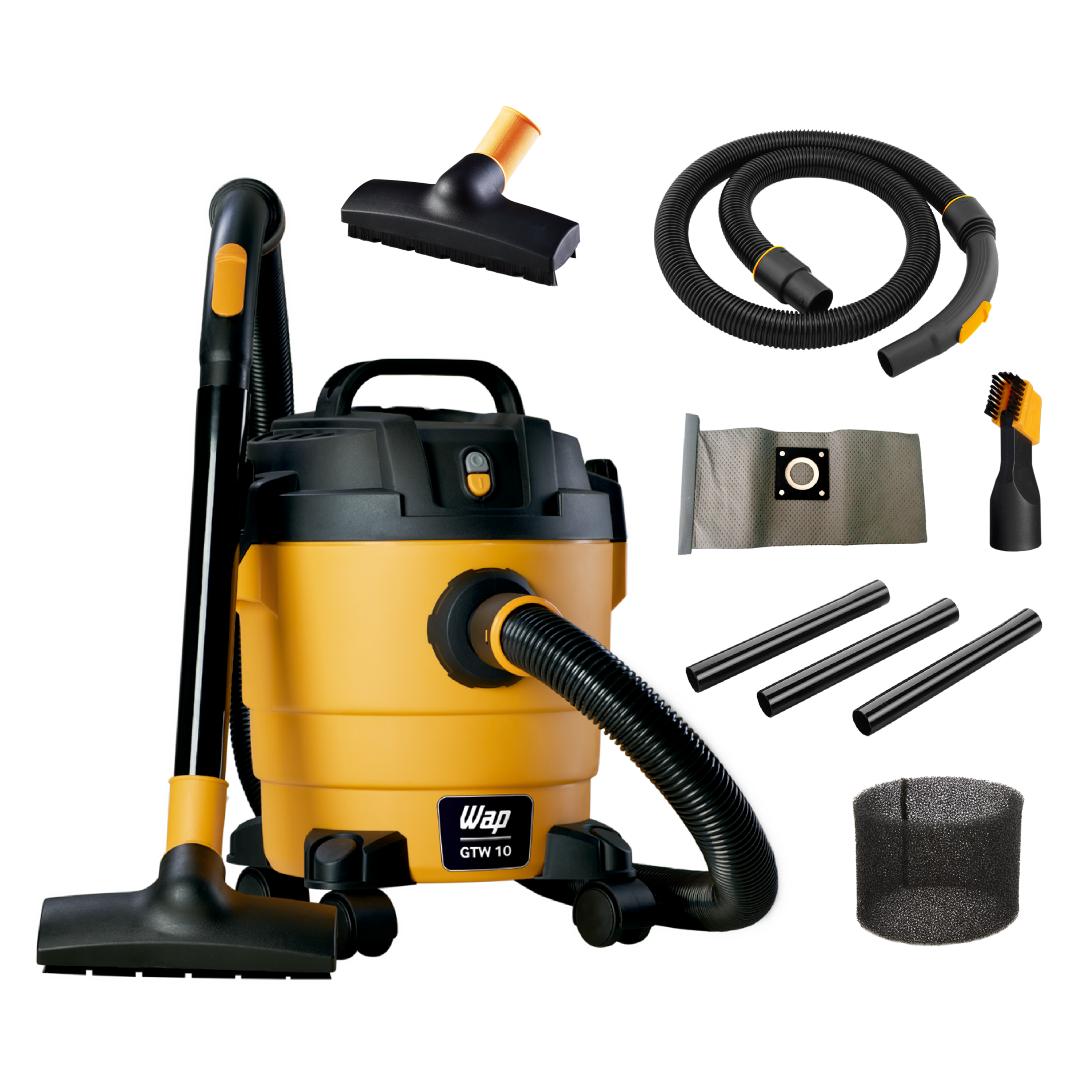 Aspirador de Pó e Água WAP GTW 10 com Potência de 1400W Alça Ergonômica Bocal de Sopro 220V