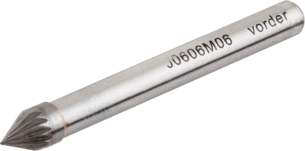 Lima Rotativa Cônica 60° 6 mm x 5,2 mm com Haste 6 mm Vonder