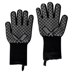 Luva De Proteção Térmica Tramontina Churrasco Black 02 Peças Em Aramida E Silicone Profissional