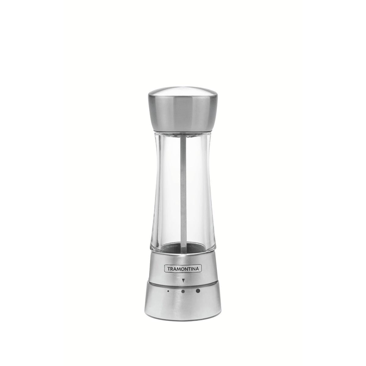 Moedor De Sal Ou Pimenta Tramontina 110g Aço Inox Cerâmica Linha Realce
