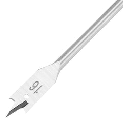 Broca Chata Para Madeira Longa 16 X 300 Mm Haste Hexagonal 7 Mm Aço 45 MTX 7040169