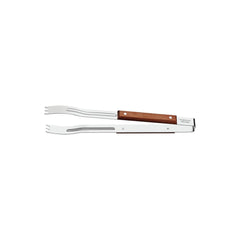 Pegador Para Carne Tramontina Churrasco 37 Cm Aço Inox E Cabo De Madeira Resistente Profissional