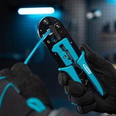 Alicate Crimpador de Cabos RJ45 RJ11 6P 8P Aço SK5 Taiwan Gross