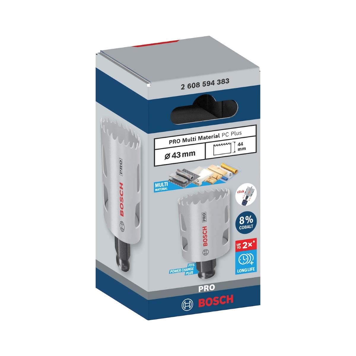 Serra Copo Bosch Pro Multi Material Power Change Plus 43mm