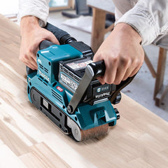 Lixadeira de Cinta Profissional Makita 76mm 40V BS001GM201 2 Baterias Carregador Mak-pac 4