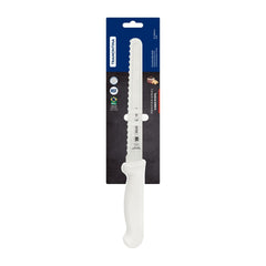 Faca Para Pão E Bolo Tramontina Profissional Master Aço Inox 20cm Com Cabo Antimicrobiano Branco
