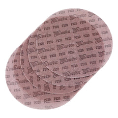 Disco de Lixa Telado com Velcro para Parede e Teto Grão 220 Diâmetro 225mm 5 Peças Alta Performance