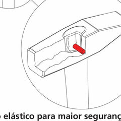 Martelo de Pena Cabo Tubular 800g Tramontina PRO Forjado Aço Cromo Molibdênio