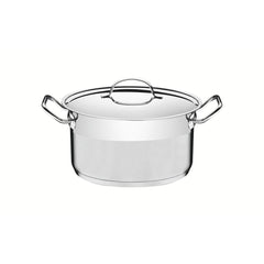 Caçarola Tramontina Professional Fundo Triplo 20 Cm 3,6 L Aço Inox Tampa Plana Indução Forno 260°C