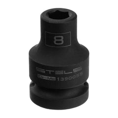 Soquete De Impacto 1/2'' Sextavado 8mm Cromo Molibdênio Alta Performance 1pc