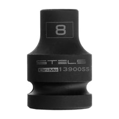 Soquete De Impacto 1/2'' Sextavado 8mm Cromo Molibdênio Alta Performance 1pc