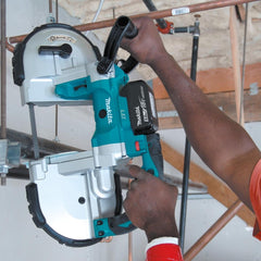 Serra Fita 120Mm Sem Fio 18V Portátil Com 2 Baterias Carregador Maleta Acessórios DPB180RFE Makita