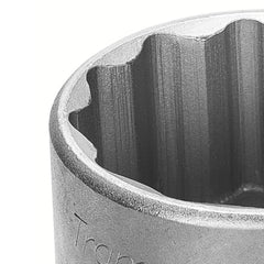 Soquete Estriado 19 mm 3/4 Hyper Drive Aço Cromo Vanádio Norma DIN 3124 Cromado Tramontina PRO