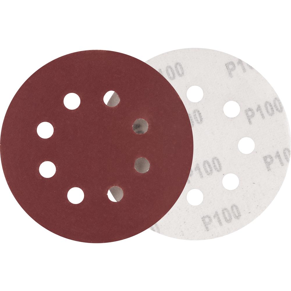 Disco de Lixa c/ Costado em Pluma 125mm G100 10 peças Vonder