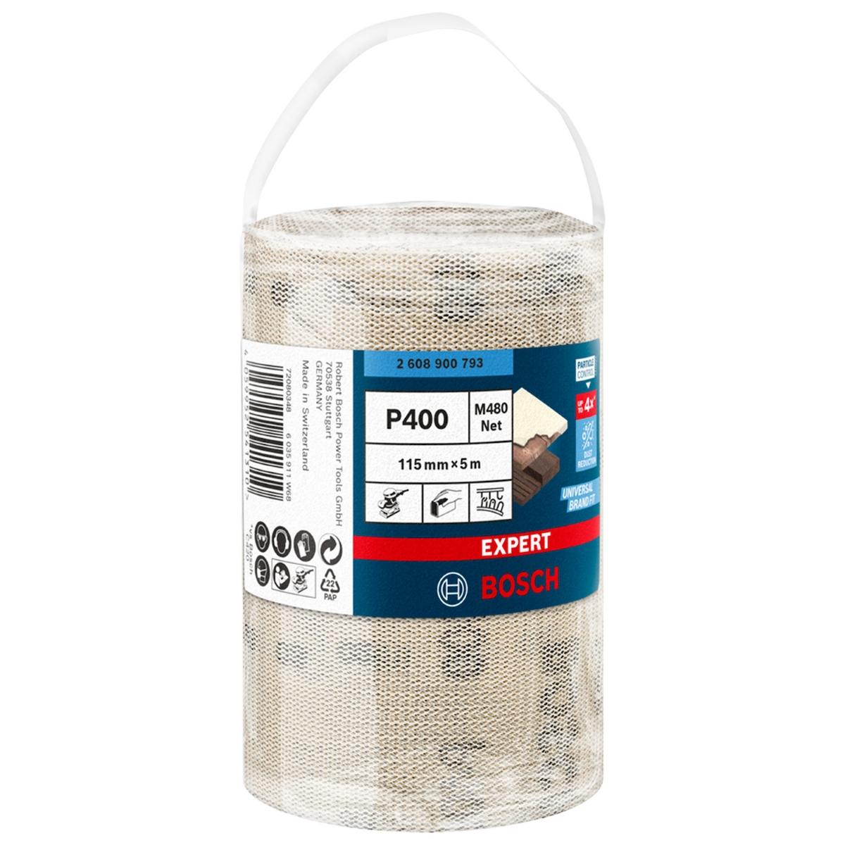 Rolo De Lixa Bosch Expert M480 115mmx5Mt G400