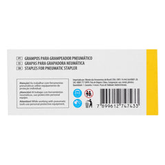Grampos Para Grampeador Pneumático 16mm 0,6mm 12,8mm 5000pcs Denzel Fixação Forte
