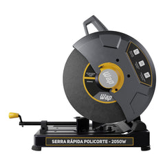 Serra Rápida Policorte de Bancada Profissional 2050W Disco 355mm 14" para cortar Ferro Metal e Aço WAP WF SP01 127V