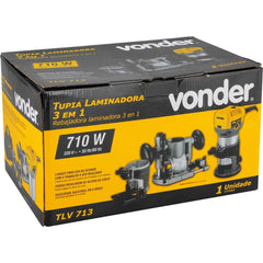 Tupia Para Laminados 3Em1 710W 127V 6mm/8mm 20mm 32000rpm Vonder TLV713