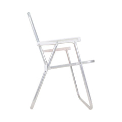 Cadeira Bel Alta Lazy  Aluminio Sannet Rosa