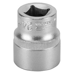 Soquete Estriado 1/2'' 24mm Aço CrV Stels Precisão e Durabilidade