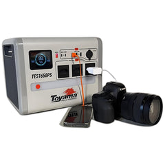 Estação de Energia Portátil Power Bank Toyama TES1650PS 220V Gerador Solar Silencioso para Camping Trailers e Emergência