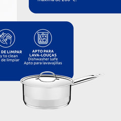 Panela Tramontina Professional Aço Inox Fundo Triplo 24 cm 4,7 L Indução Forno
