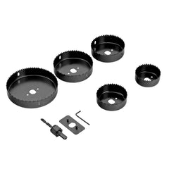 Jogo Serra Copo Madeira 64-127mm 8 Peças MTX Aço Carbono Cortes Precisos