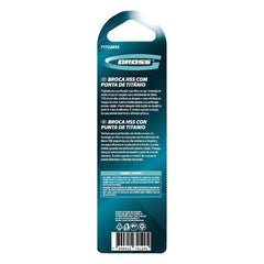 Broca Aço Rápido Nitreto Titânio 25mm 2pcs Profissional Gross Metal
