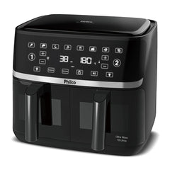 Fritadeira Air Fryer Philco PAF10A 10L Cesto Duplo 2000 Watts 220V