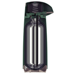 Garrafa Térmica Tramontina Exata 1,8 L Verde Ampola De Vidro Sistema Corta Pingos BPA Free