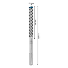 Broca Para Concreto Bosch Expert Sds Max-8X Ø25X200X320mm