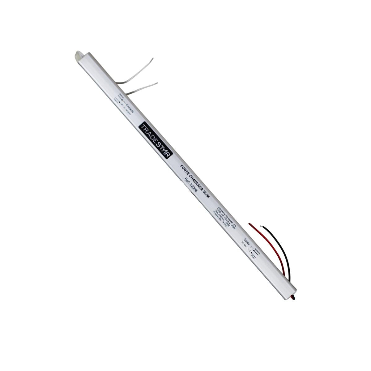Fonte LED Slim 72W 6A 12V Tradestar
