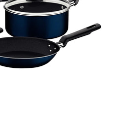 Jogo De Panelas Tramontina Ravena Alumínio 5 Peças Antiaderente Starflon Max 1,6mm