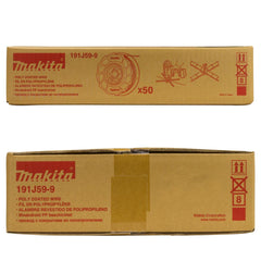 Caixa com Carretéis de Arame Makita 191J59-9 0.8mm para Amarração de Ferragens Construção Civil