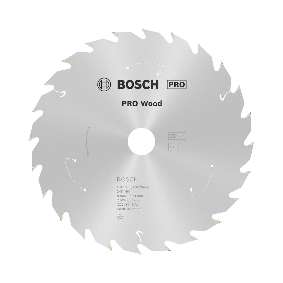 Disco De Serra Circular Bosch Pro Wood Cordless 165mm 24 D