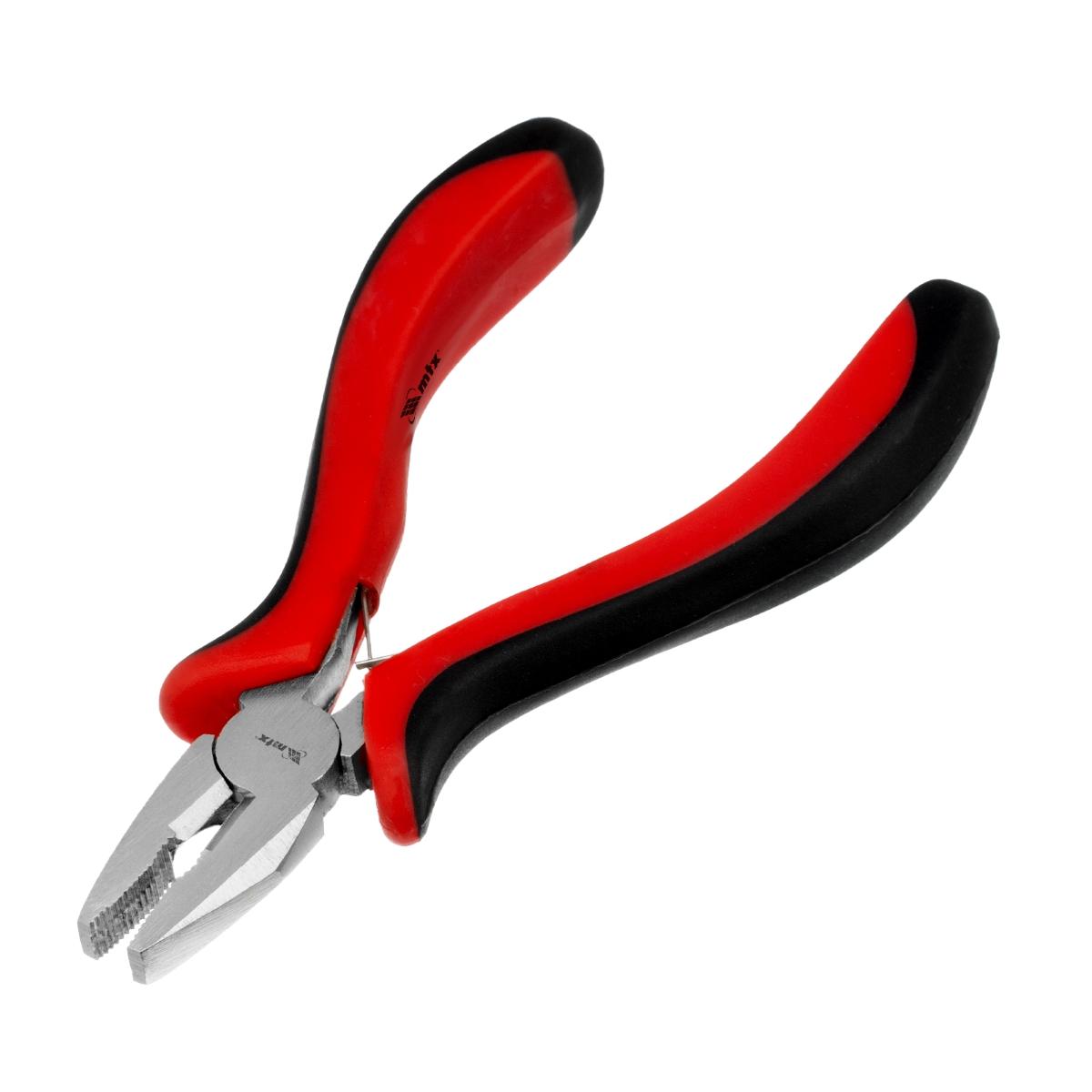 Alicate Universal Niquelado Mini 130mm Cabo Dupla Injeção Aço 45 MTX 178169